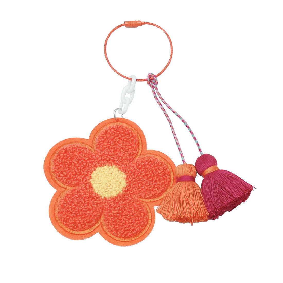 Flower Patch Tassel Keychain