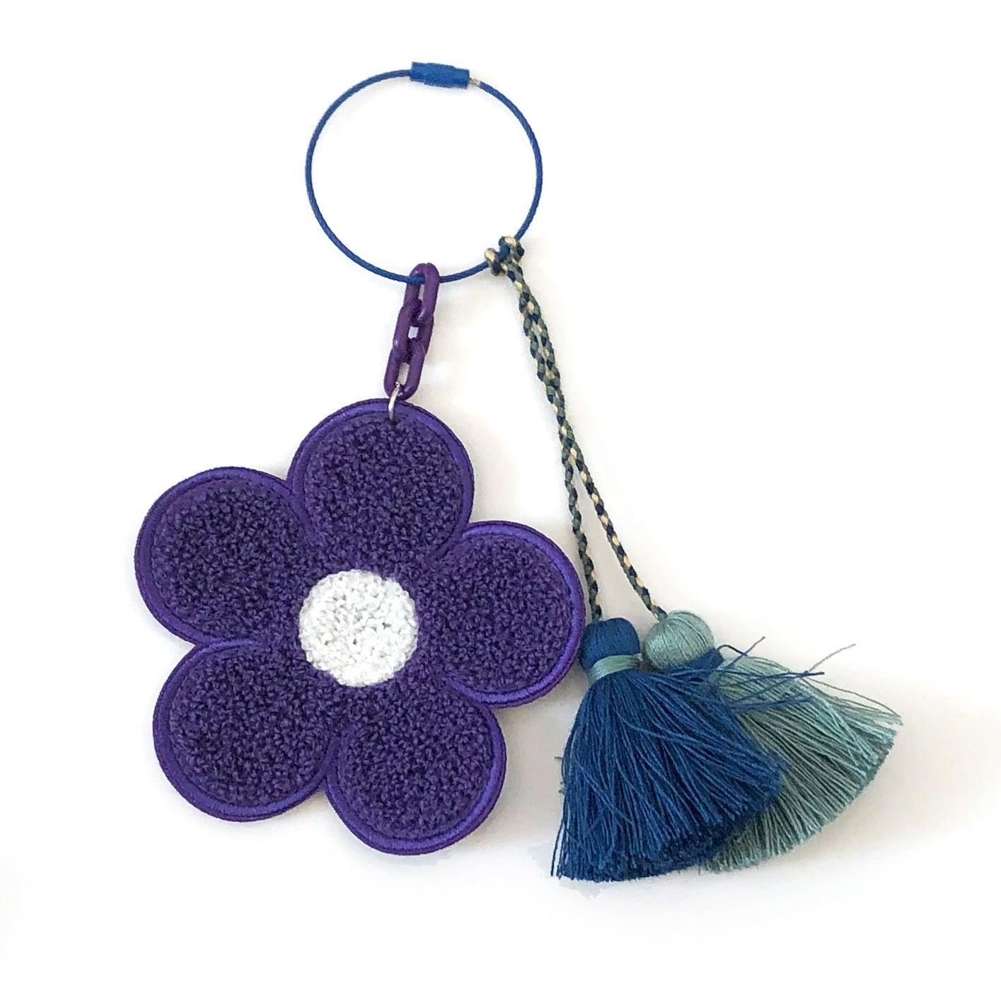 Flower Patch Tassel Keychain