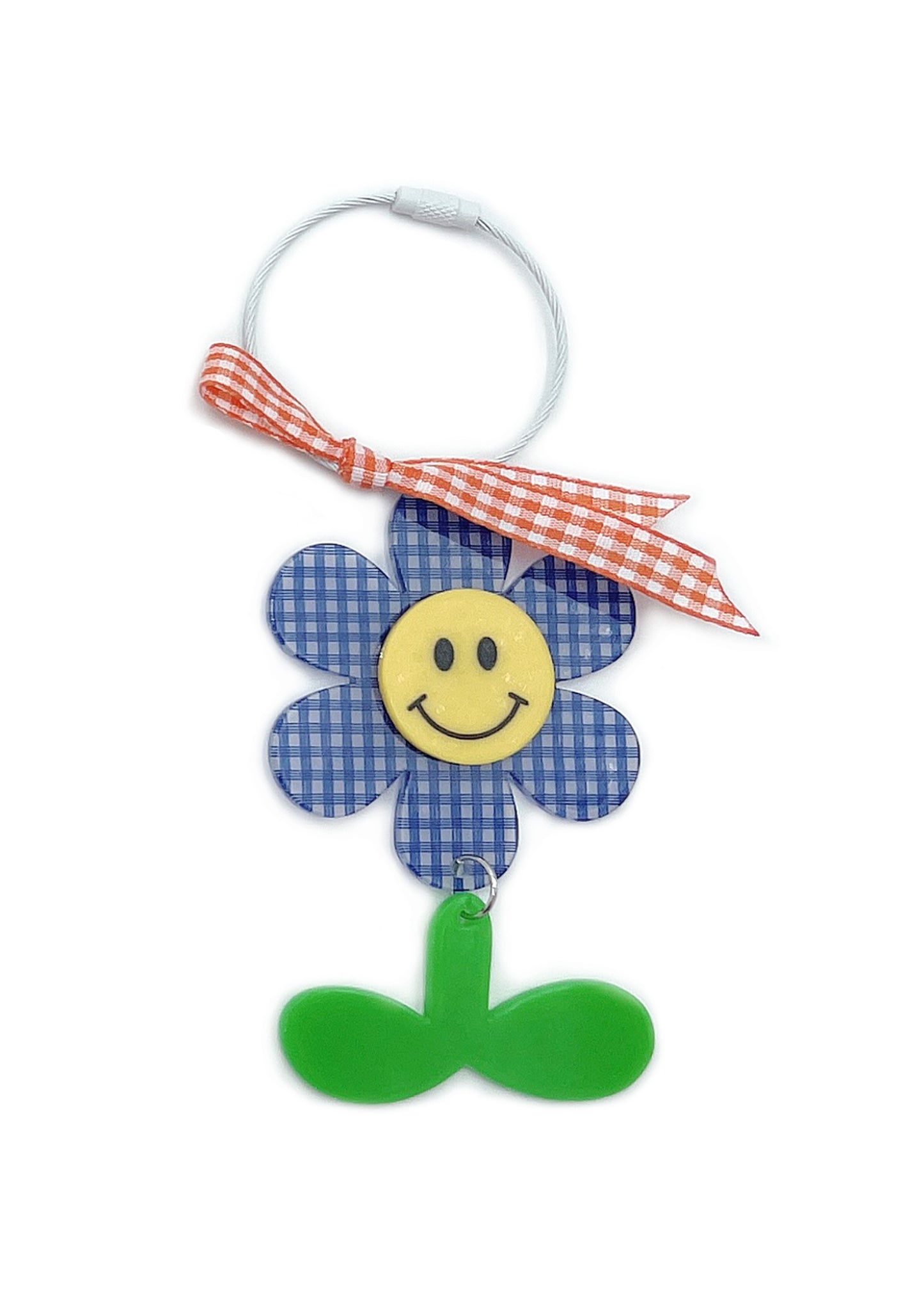 Smile Sun Flower Keychain