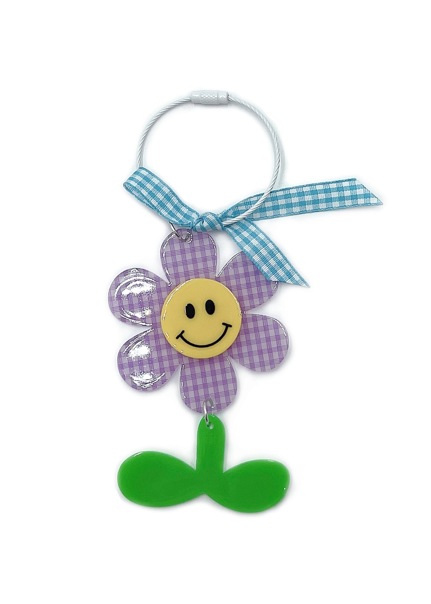 Smile Sun Flower Keychain