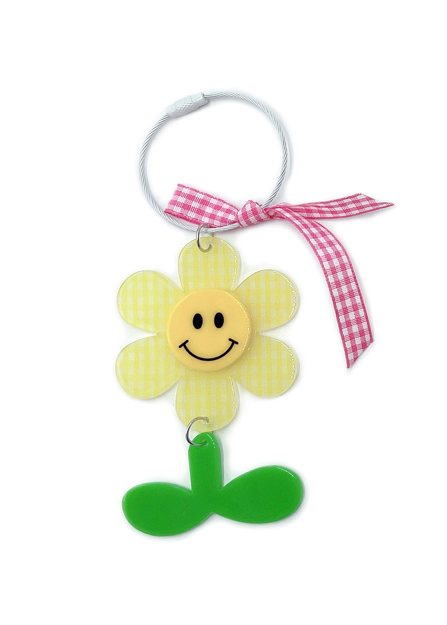 Smile Sun Flower Keychain