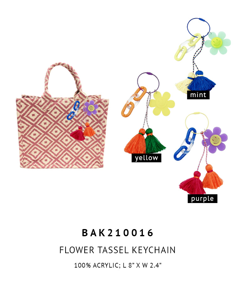 Flower Tassel Keychain