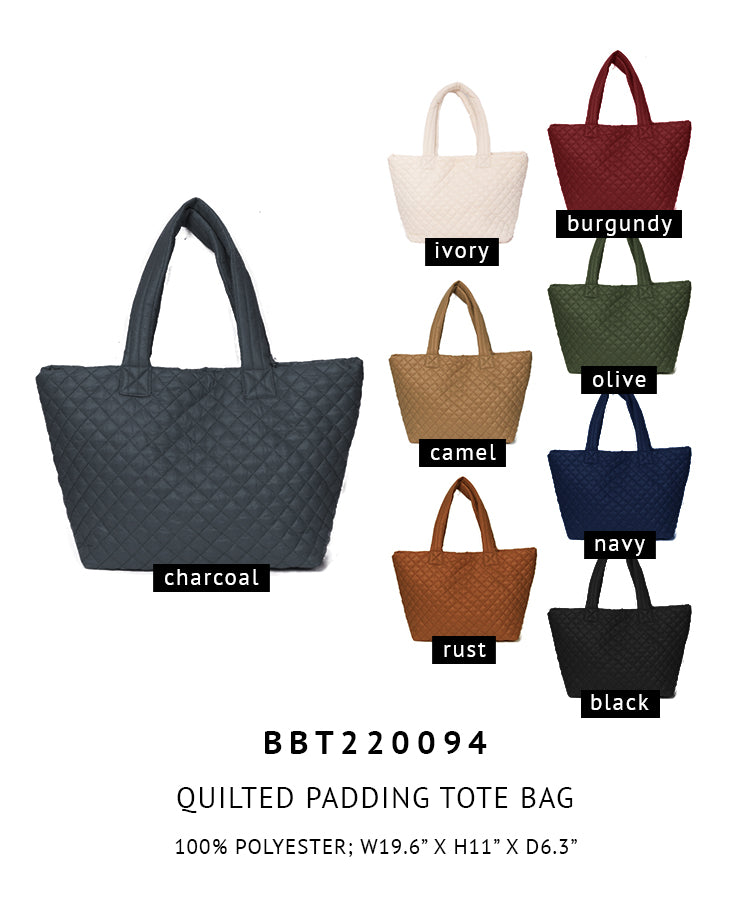 Shop for KW Fashion Quilted Padding Tote Bag at doeverythinginloveny.com wholesale fashion accessories