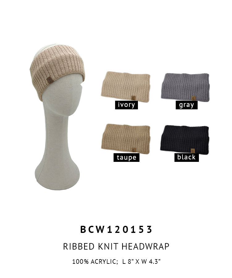 Ribbed Knit Headwrap