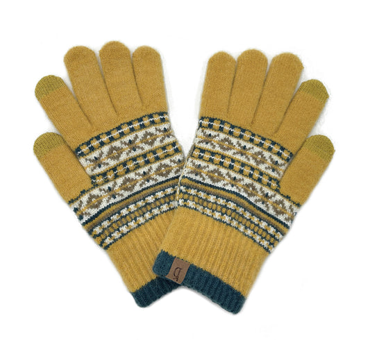 Shop for KW Fashion Aztec Knit Touch Gloves at doeverythinginloveny.com wholesale fashion accessories