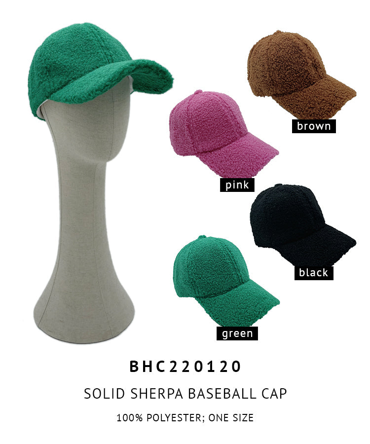 Solid Sherpa Baseball Cap