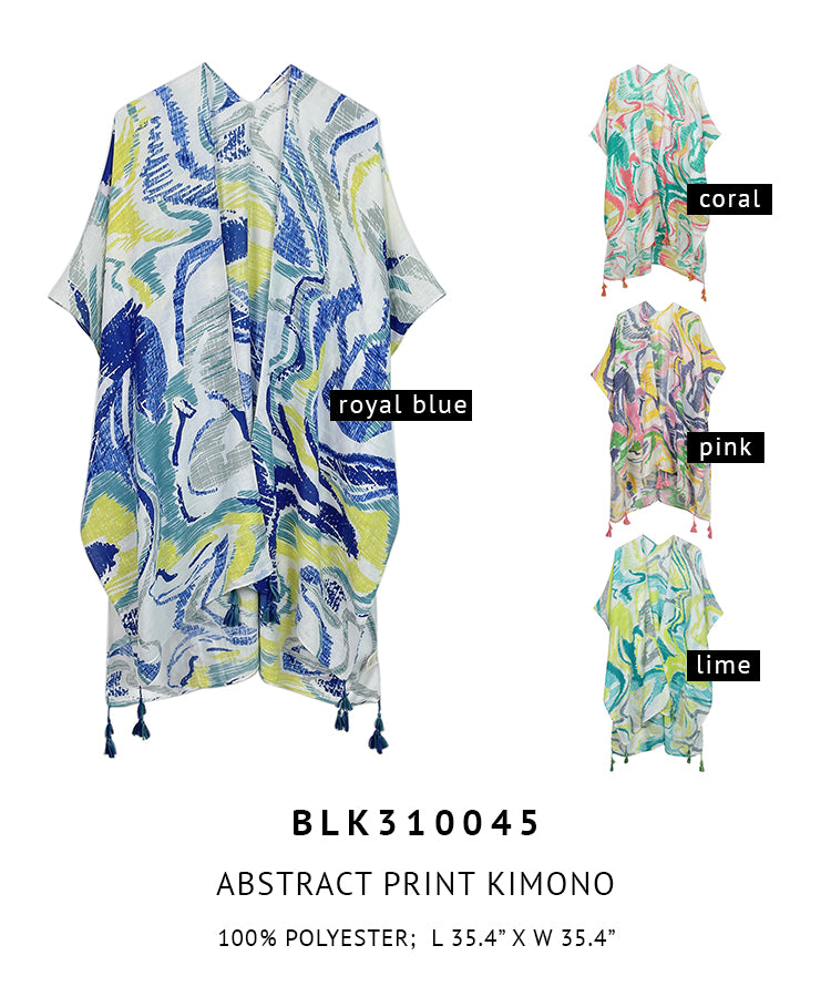 Abstract Print Kimono