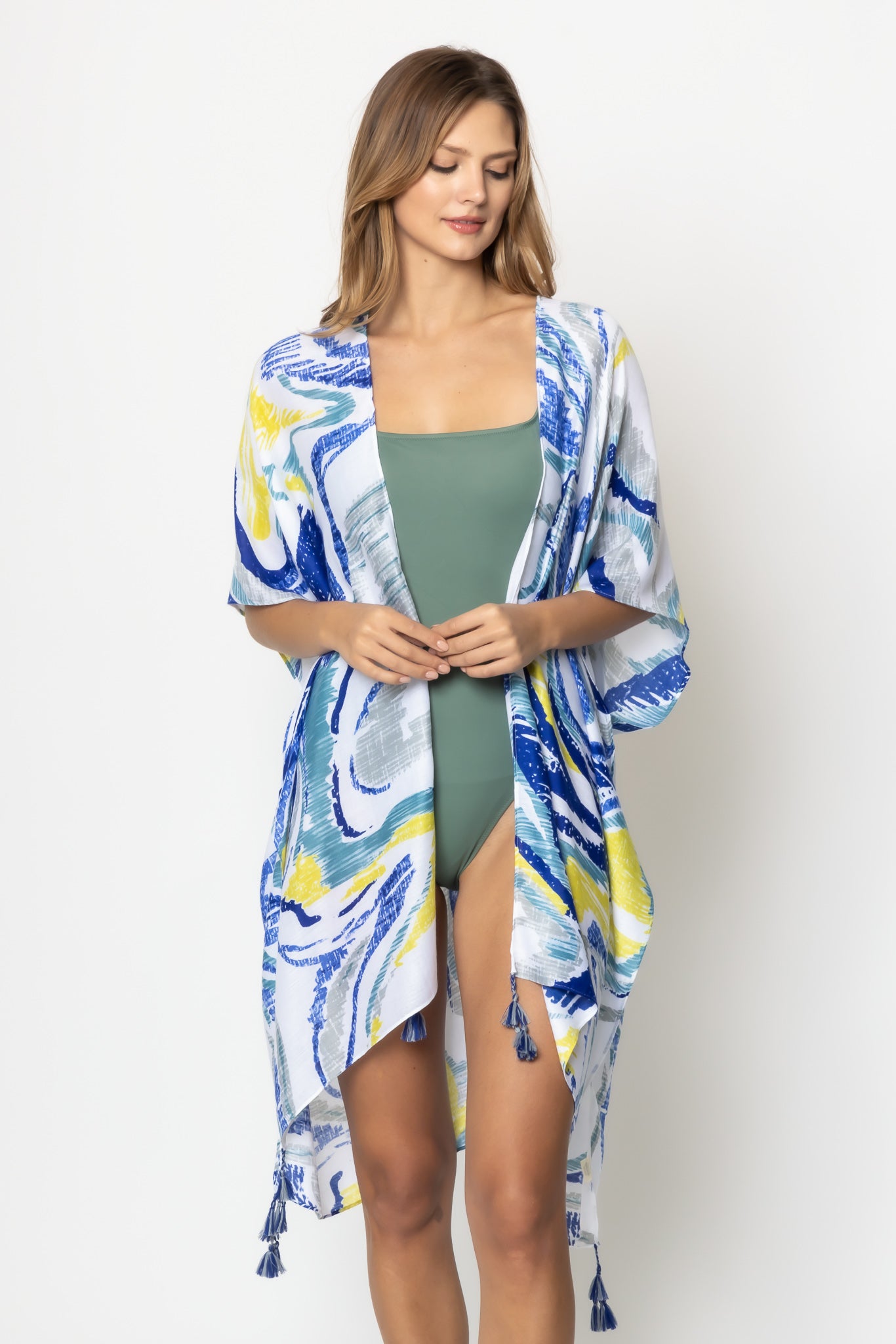 Abstract Print Kimono