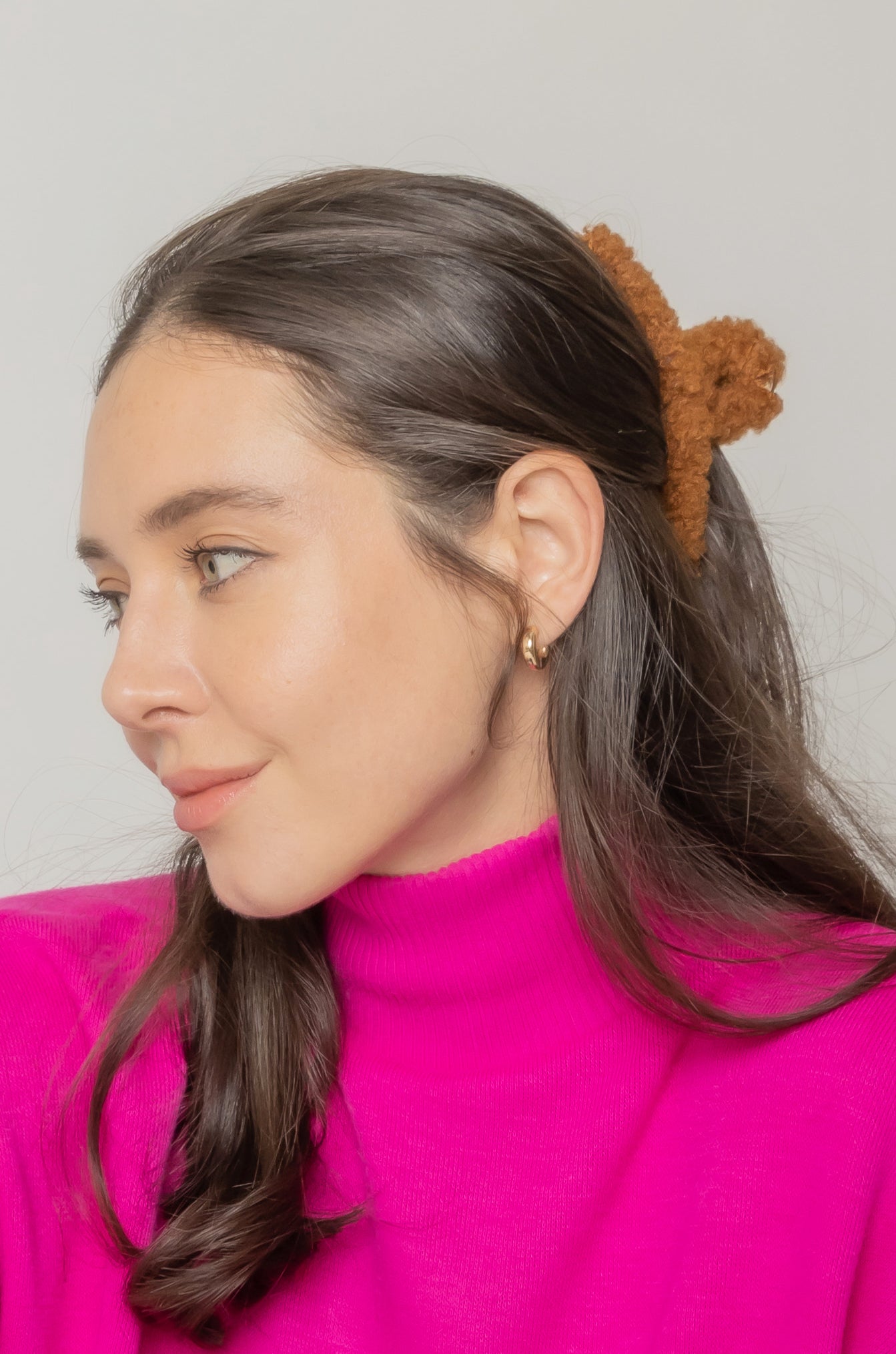 Sherpa Hair Claw Clip