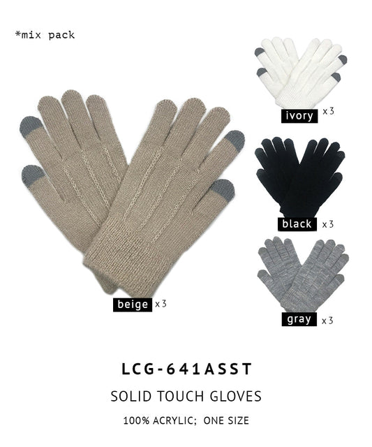 Solid Touch Gloves (mix pack)