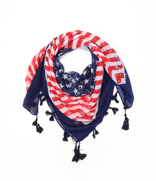Shop for KW Fashion American print scarf at doeverythinginloveny.com wholesale fashion accessories