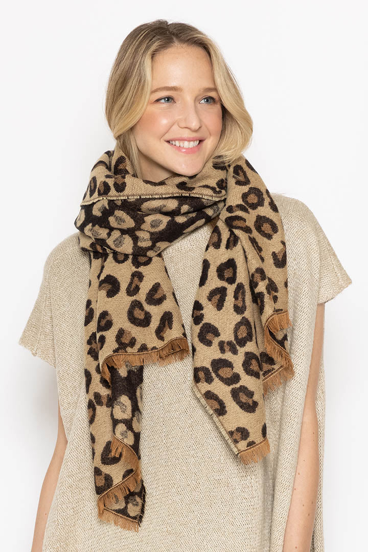 Leopard Reversible Cozy Scarf