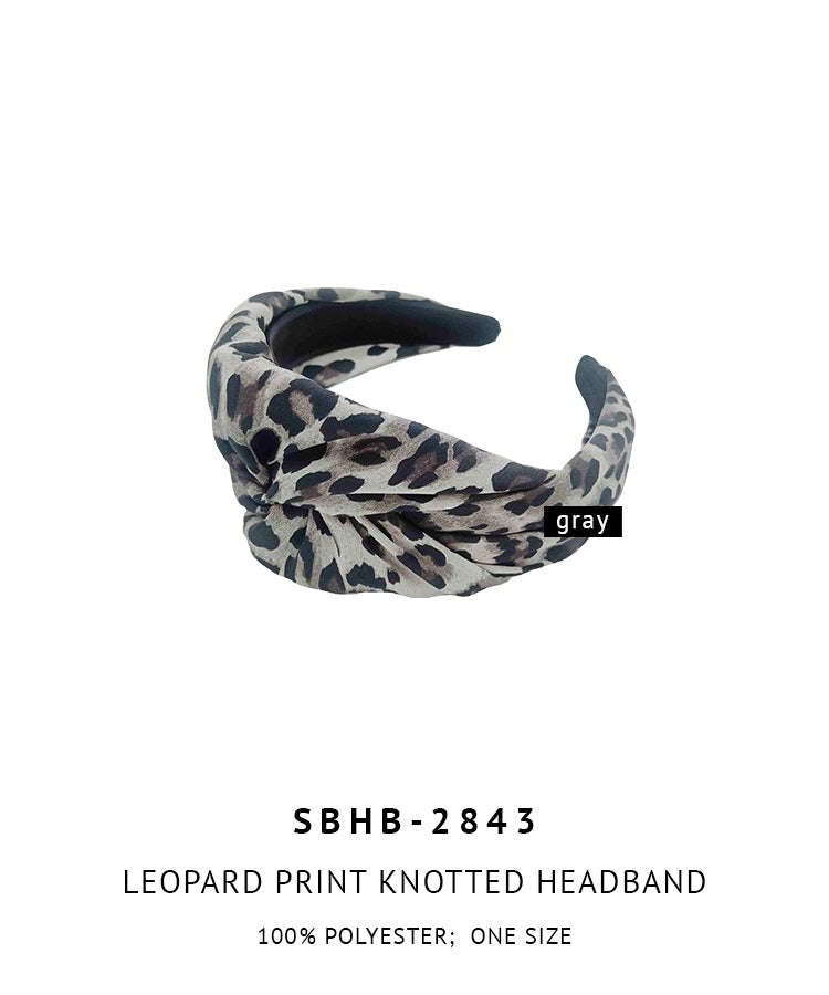 Leopard Print Knotted Headband