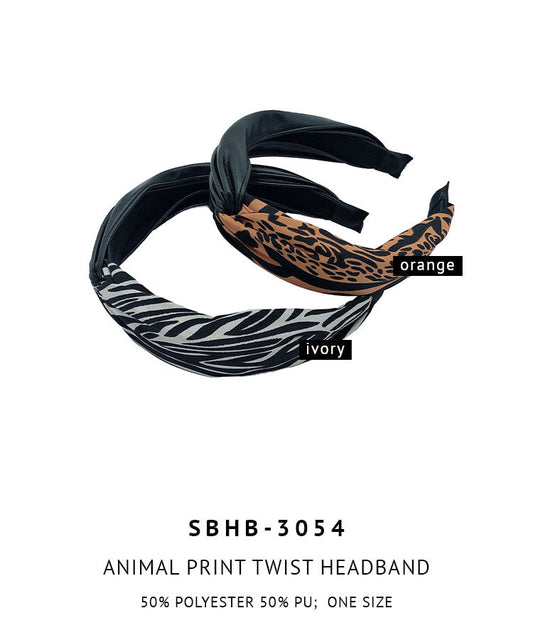 Animal Print Twist Headband