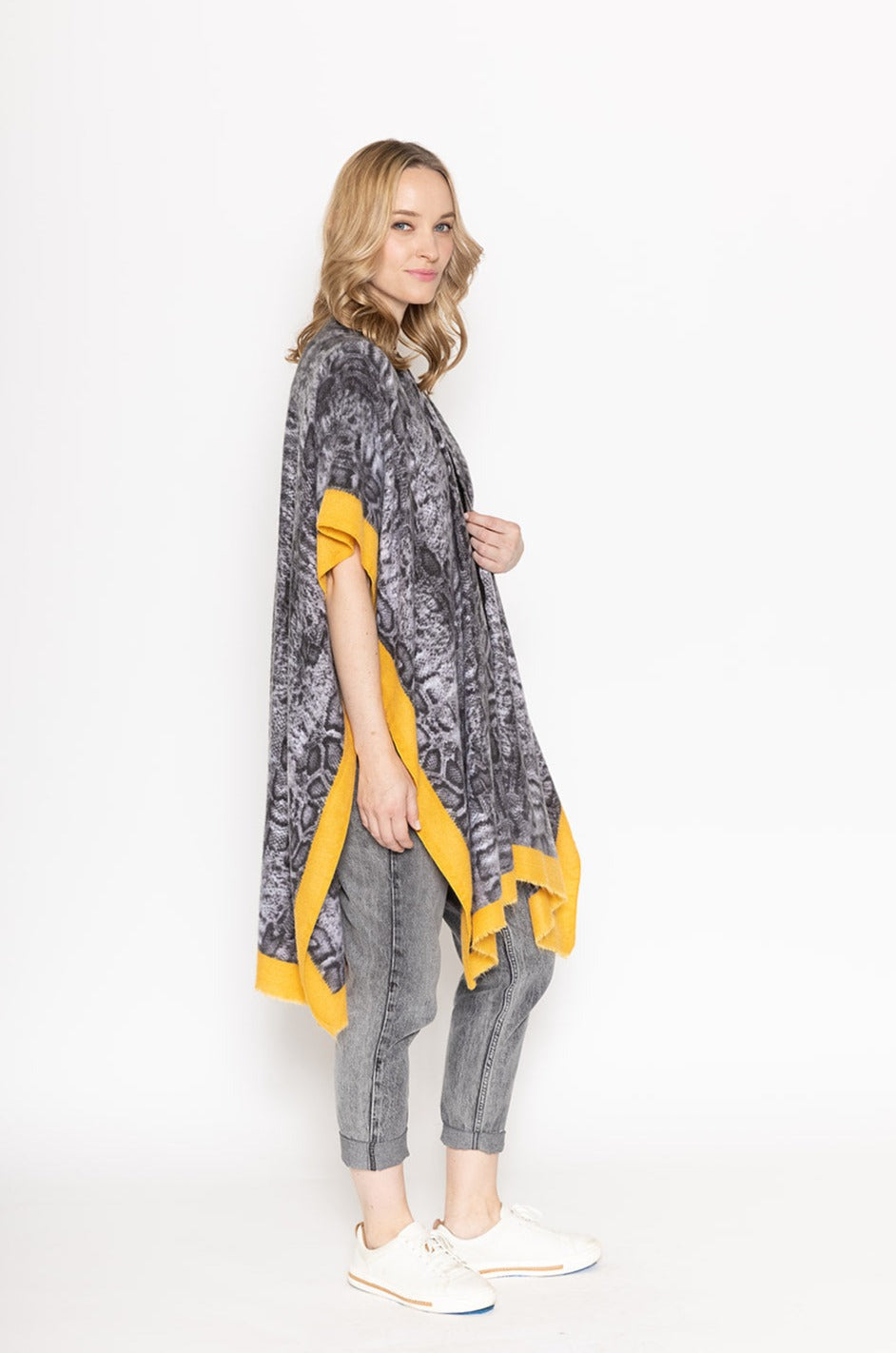 Snake Print Cozy Kimono