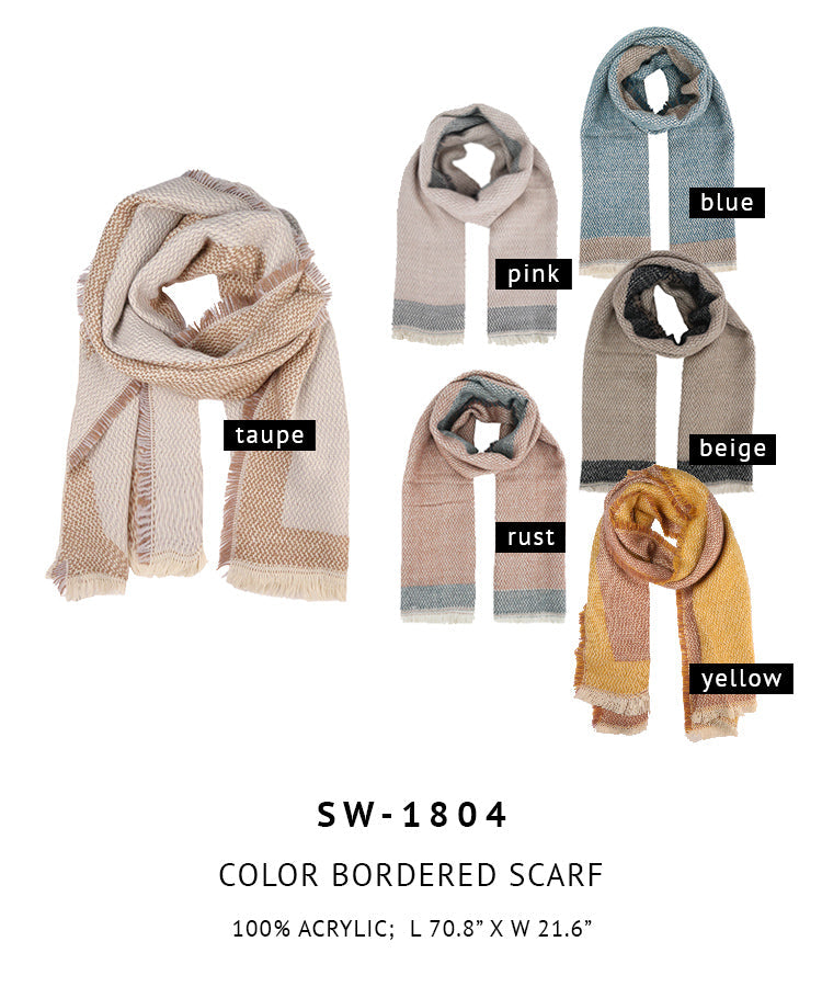 Color Bordered Scarf