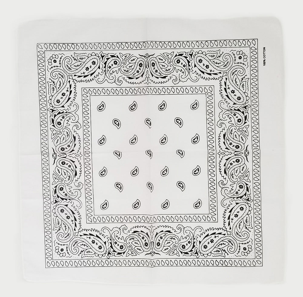 Cotton Paisley Bandana Scarf
