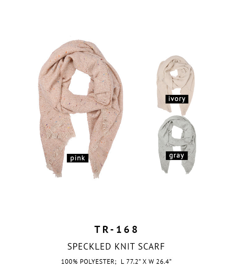 Speckled Knit Scarf