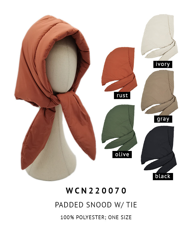 Padded Snood With Tie