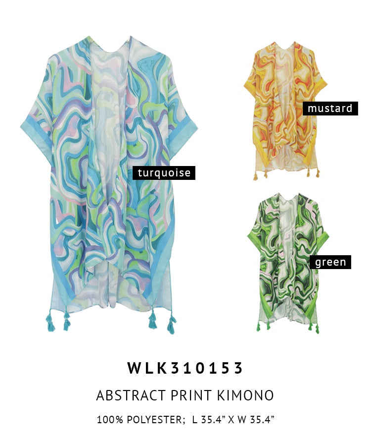 Abstract Print Kimono