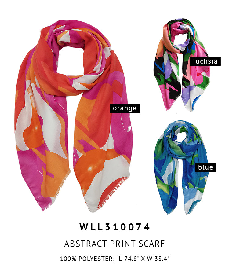 Abstract Print Scarf