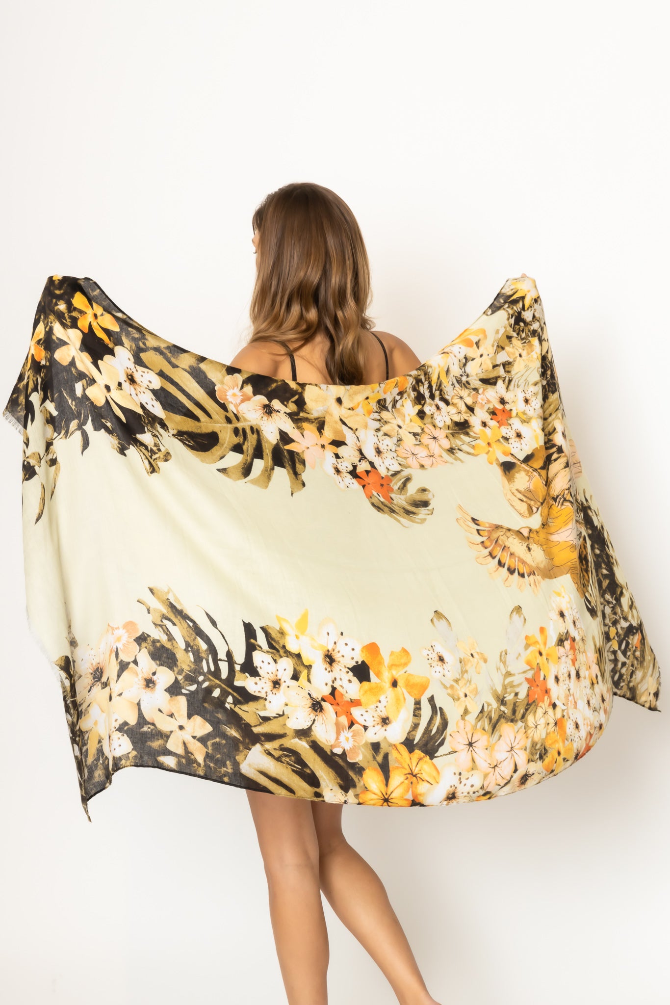 Flower Print Scarf