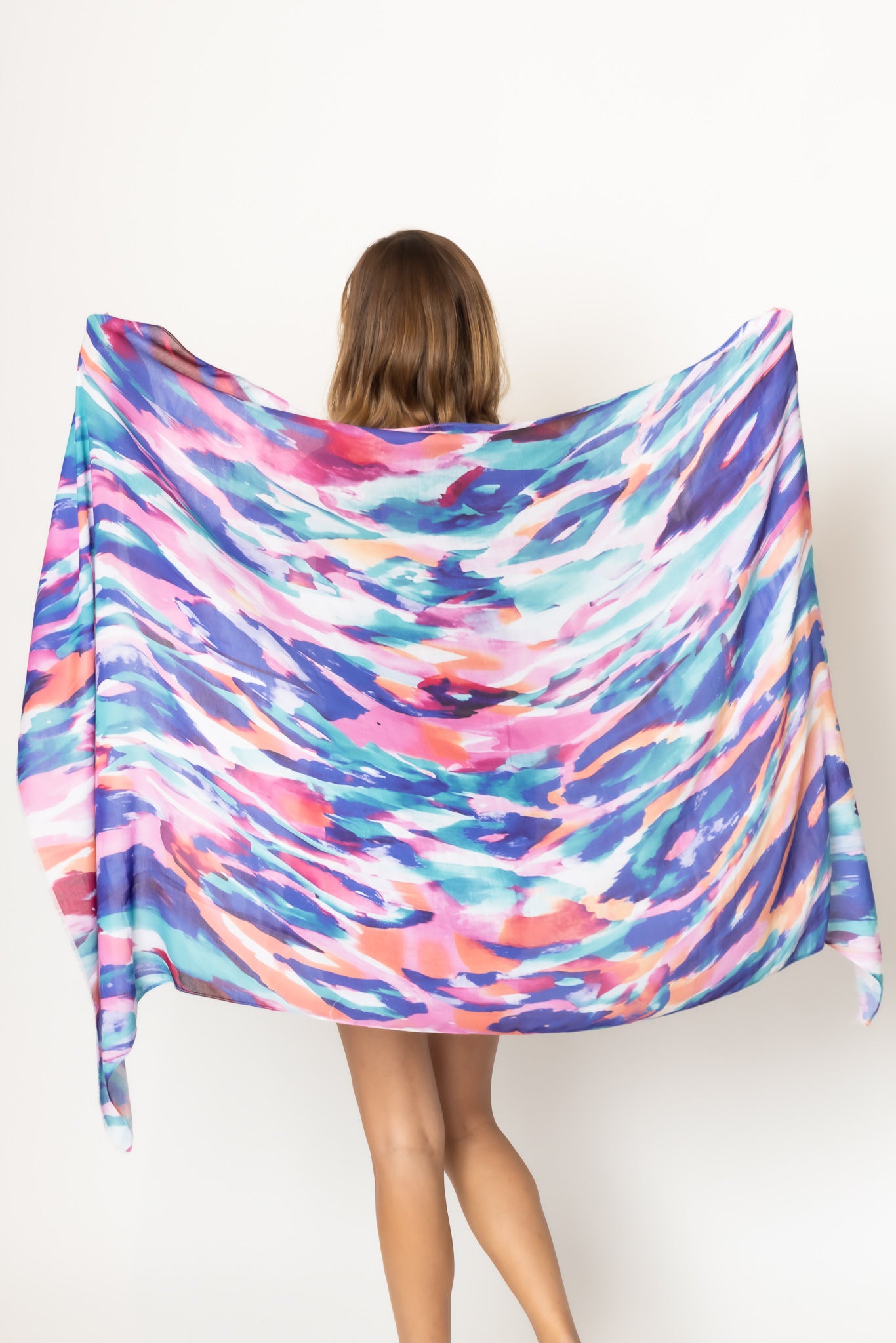 Watercolor Print Scarf