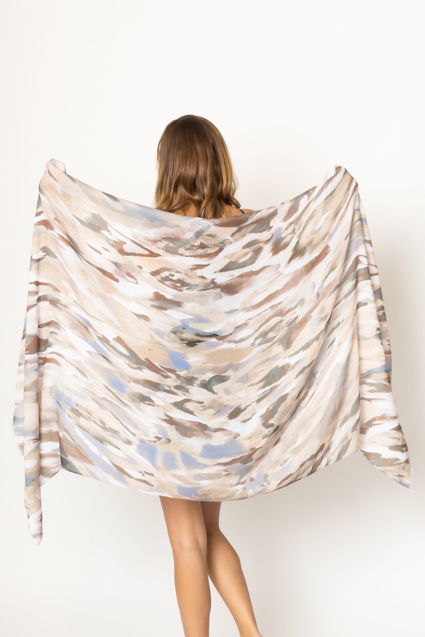 Watercolor Print Scarf