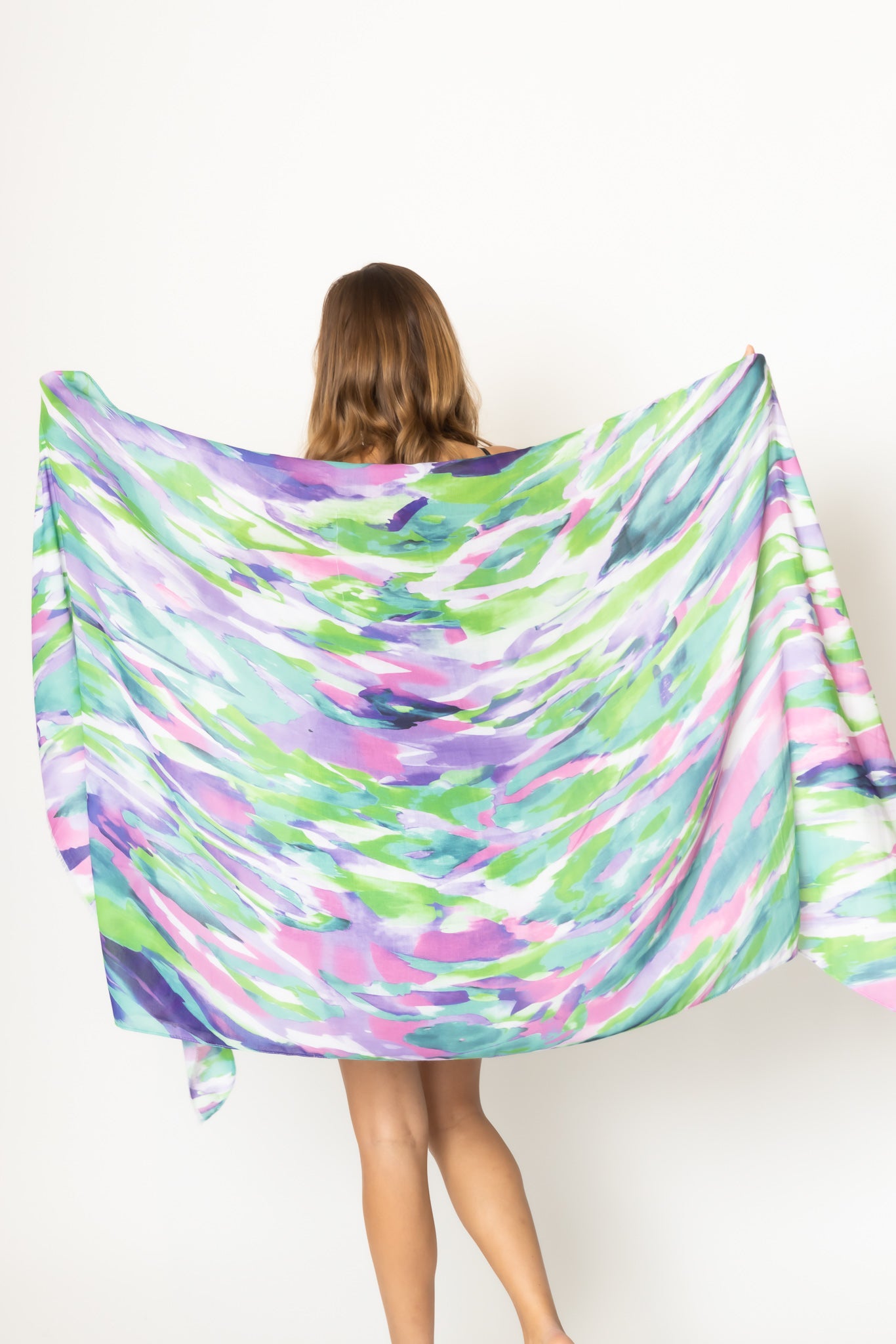 Watercolor Print Scarf