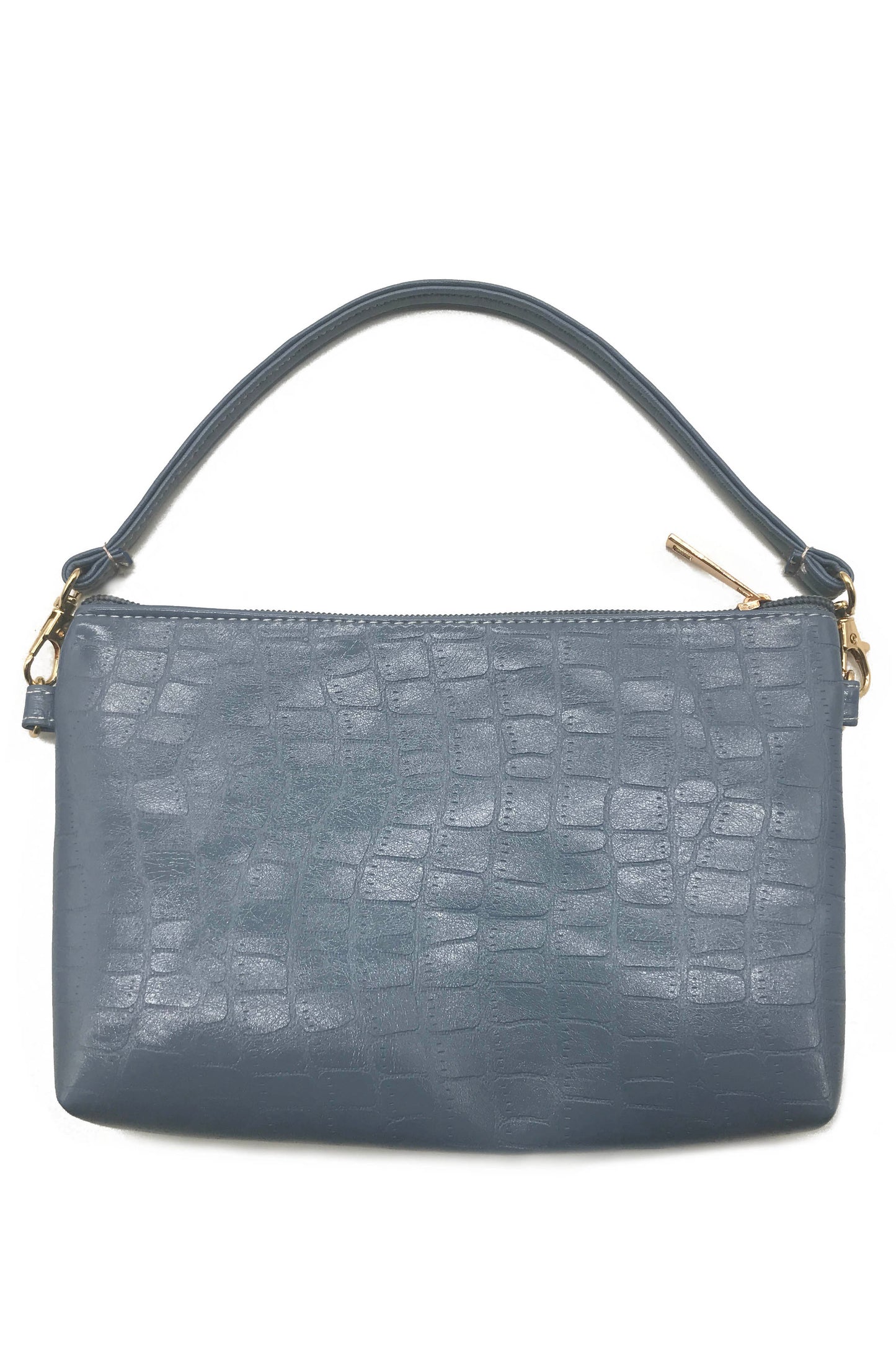 PU Crocodile Pouch Bag