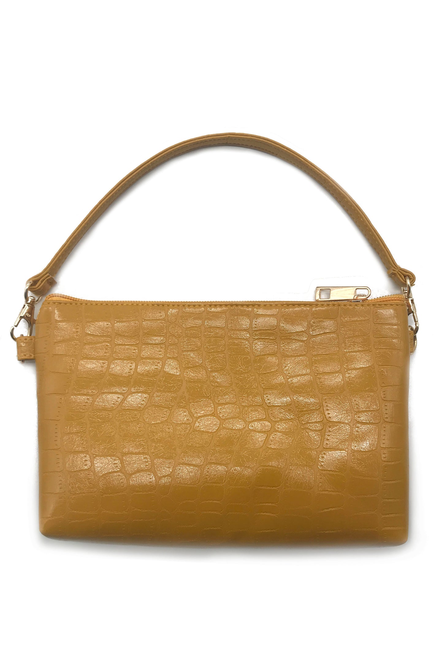 PU Crocodile Pouch Bag