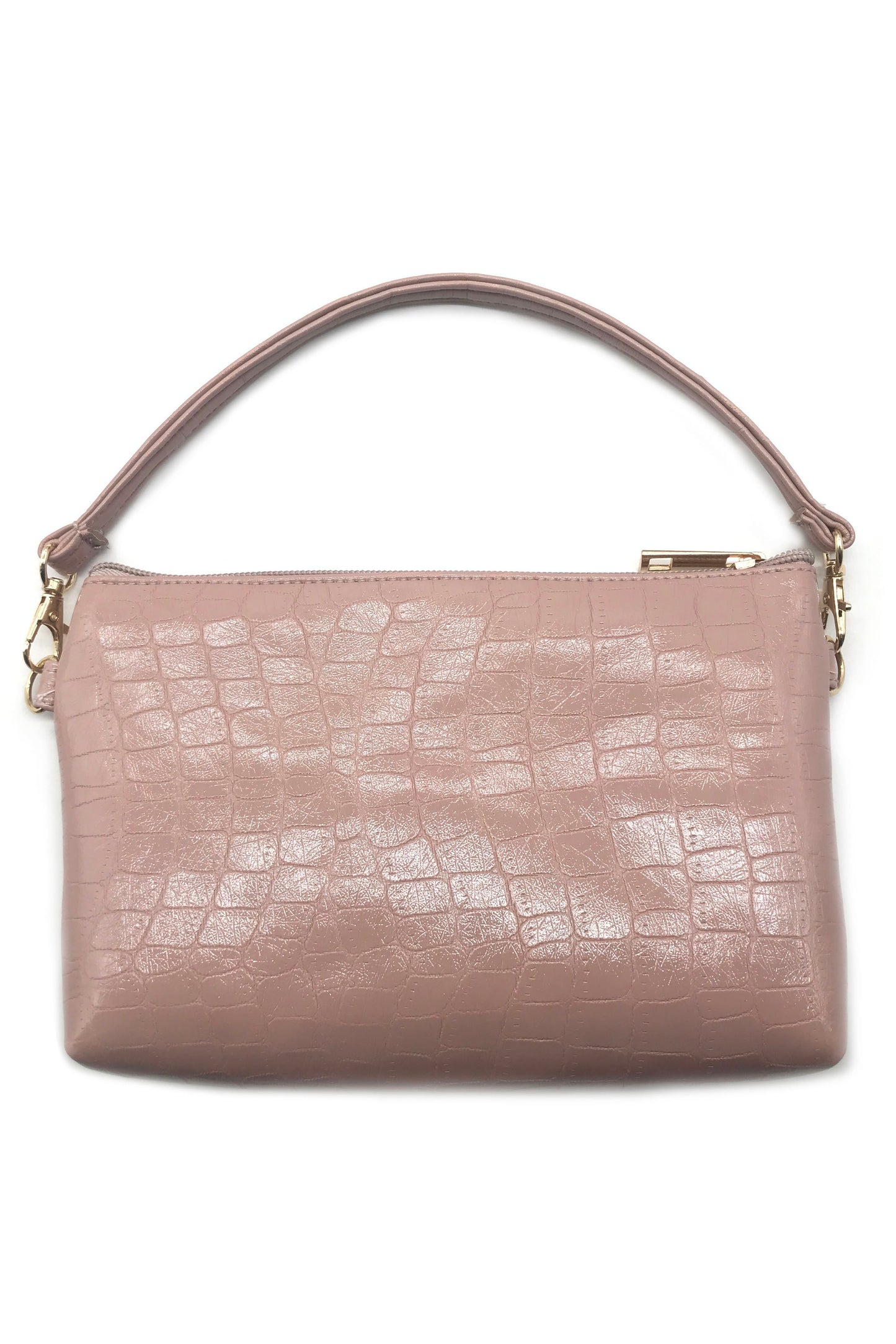 PU Crocodile Pouch Bag