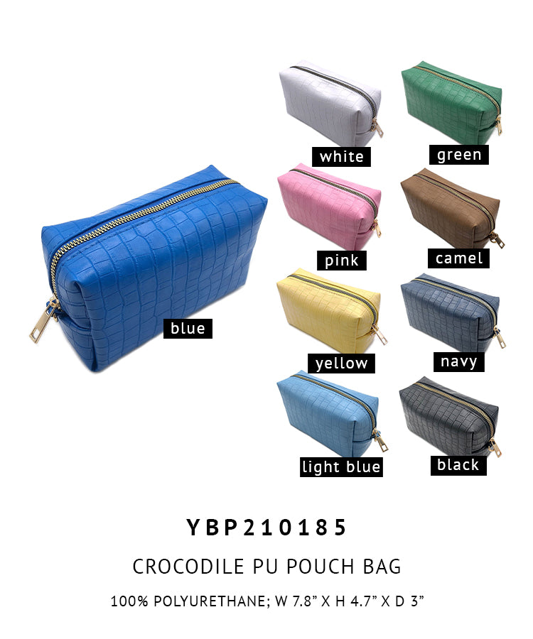 Shop for KW Fashion Crocodile PU Pouch Bag at doeverythinginloveny.com wholesale fashion accessories