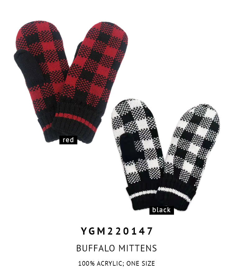 Shop for KW Fashion Buffalo Mittens at doeverythinginloveny.com wholesale fashion accessories