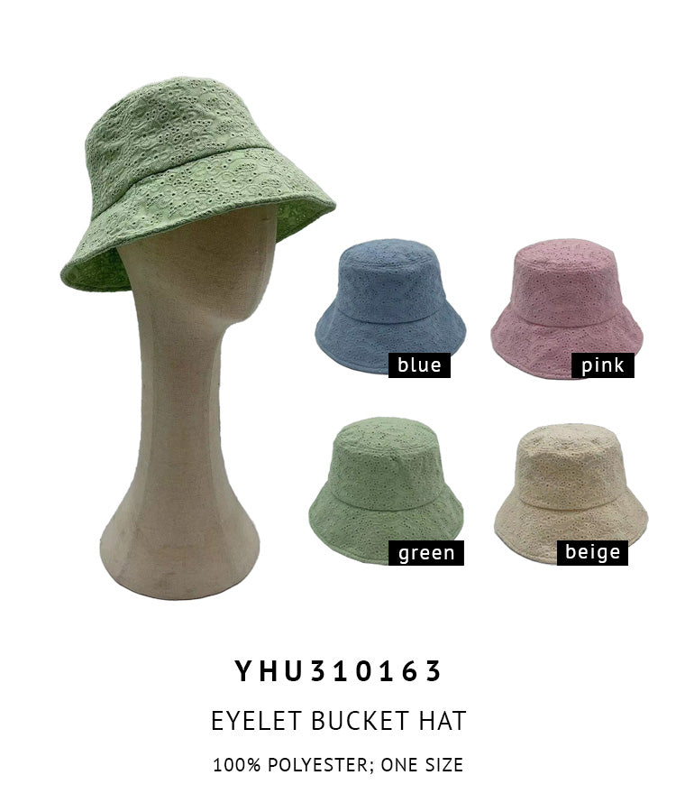 Eyelet Bucket Hat
