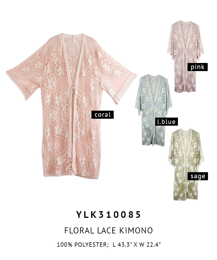 Floral Lace Kimono