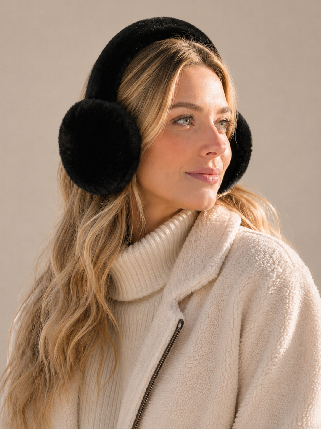 Solid Faux Fur Ear Muffs