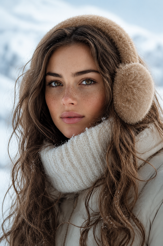 Shiny Faux Fur Ear Muffs