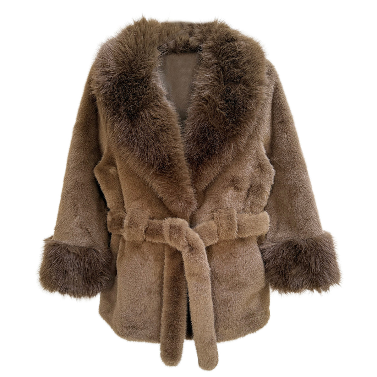 Belted Fur Coat