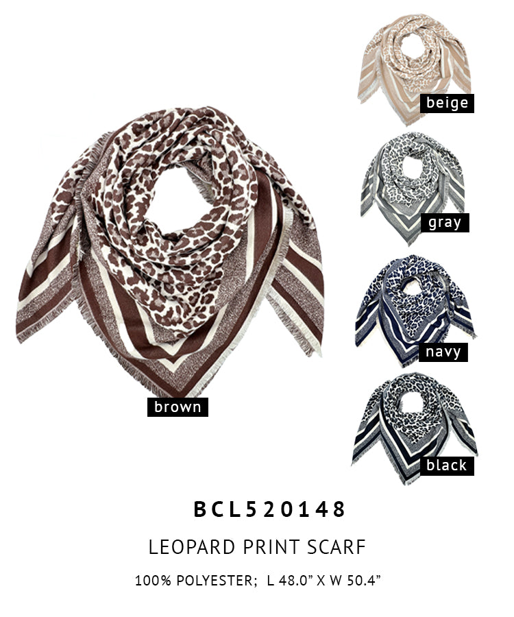 Leopard Print Scarf
