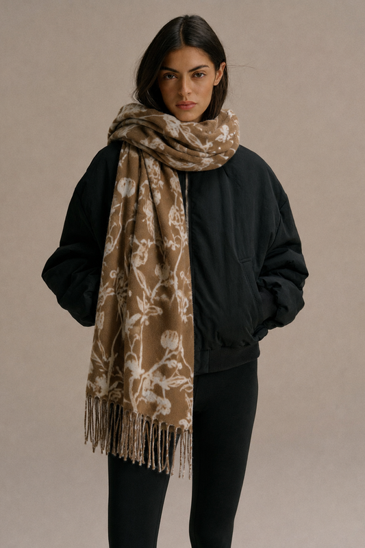 Flower Print Scarf