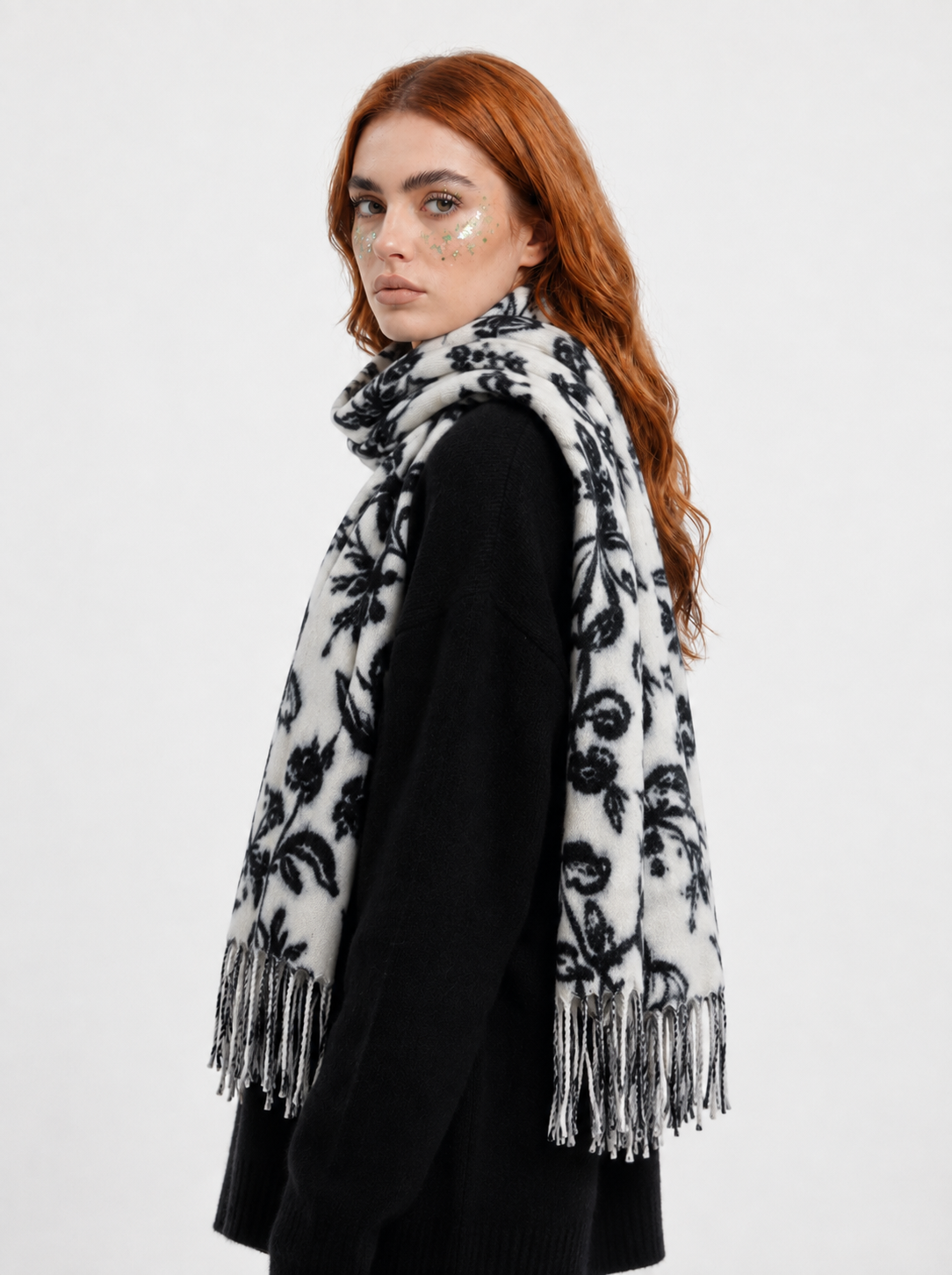Flower Print Scarf