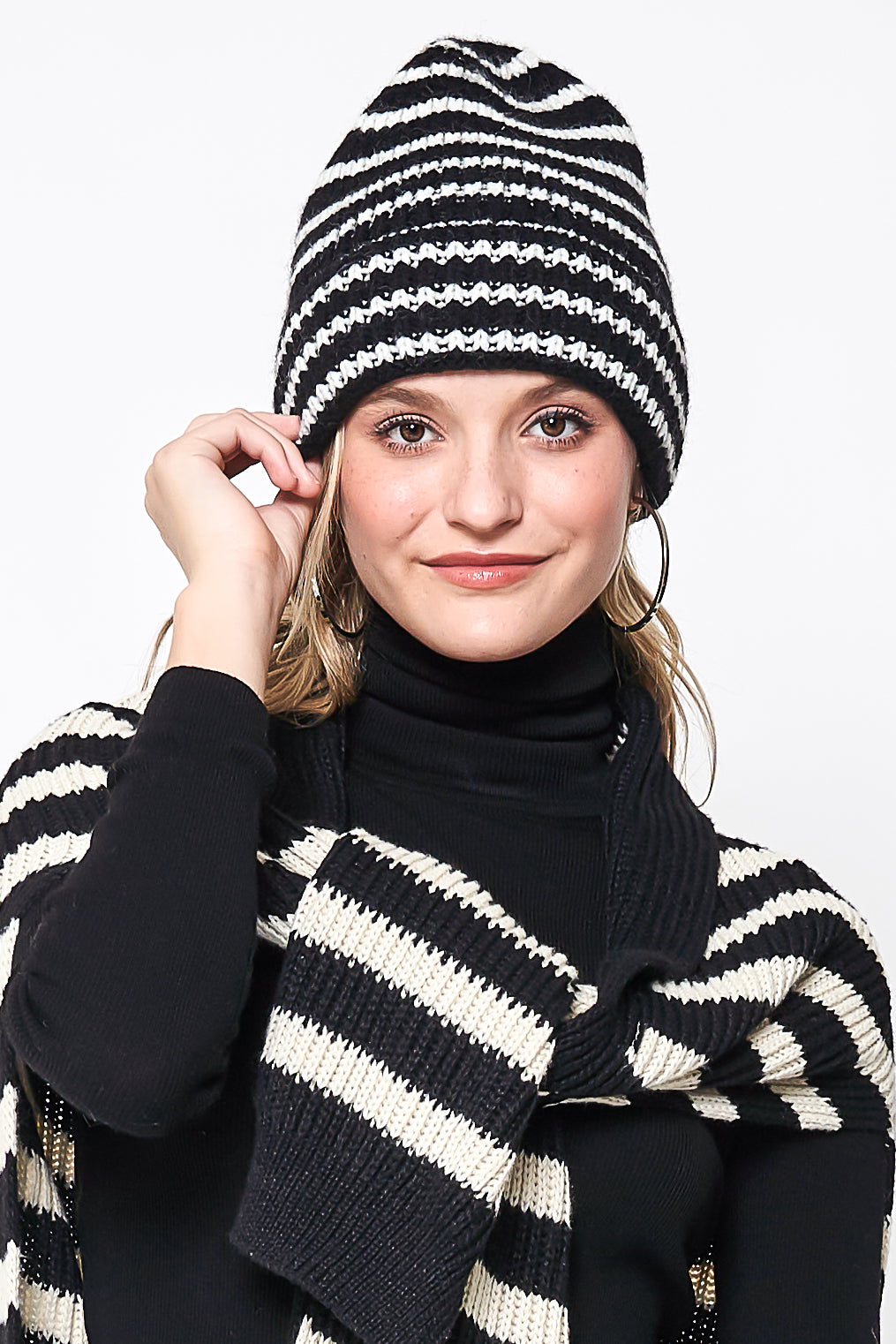 Striped Beanie