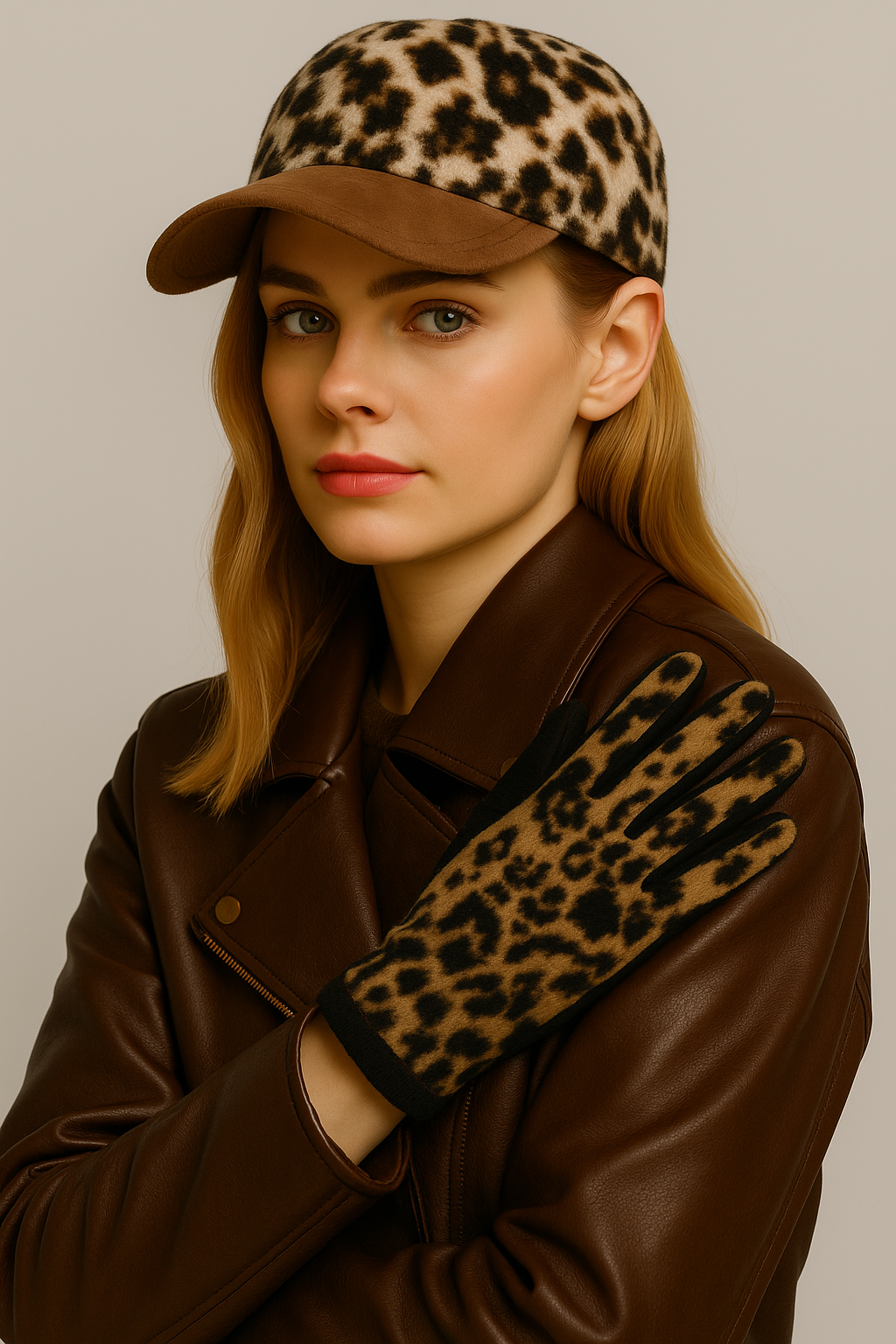 Leopard Touch Gloves