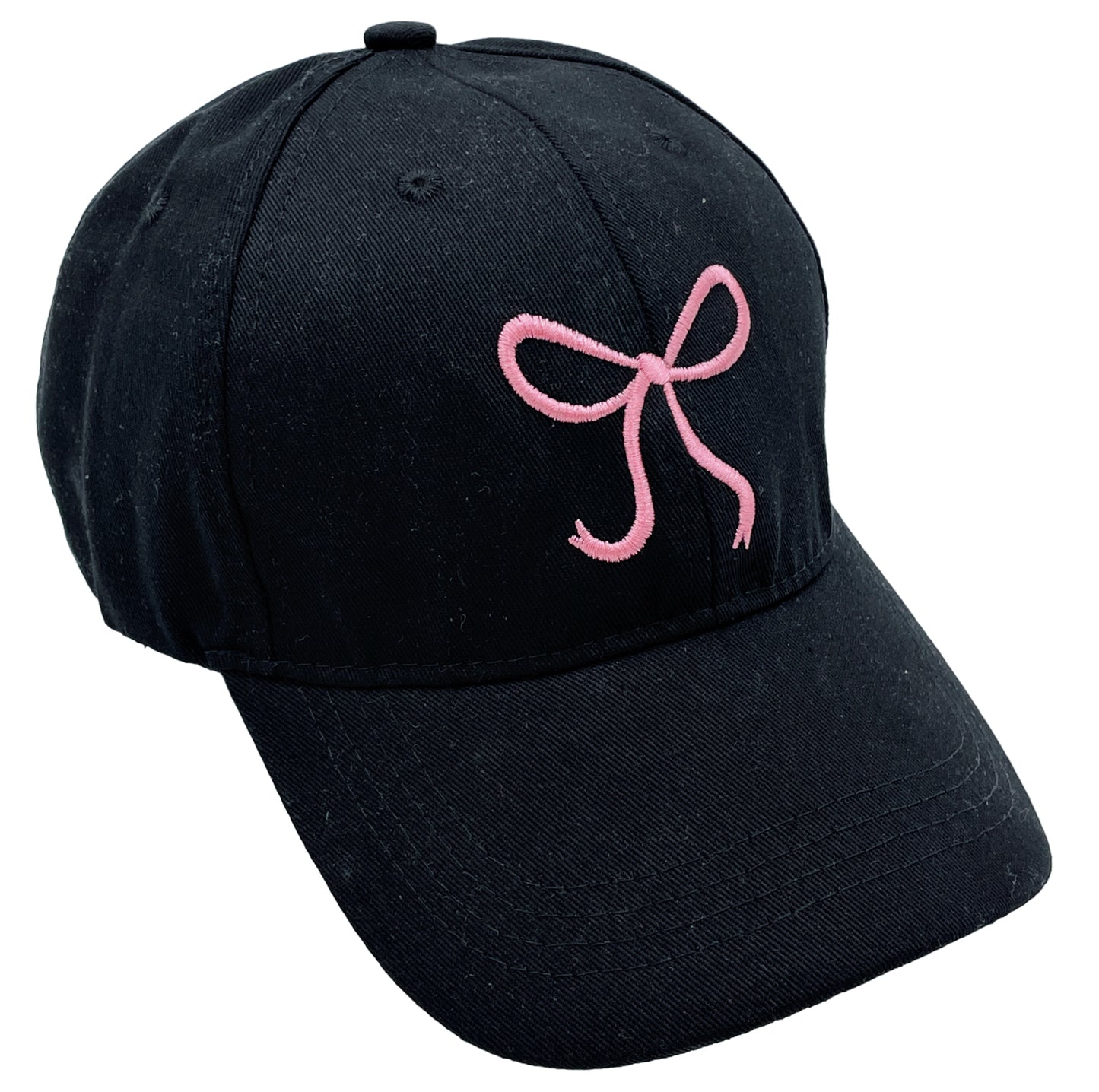 Embroidered Bow Baseball Cap