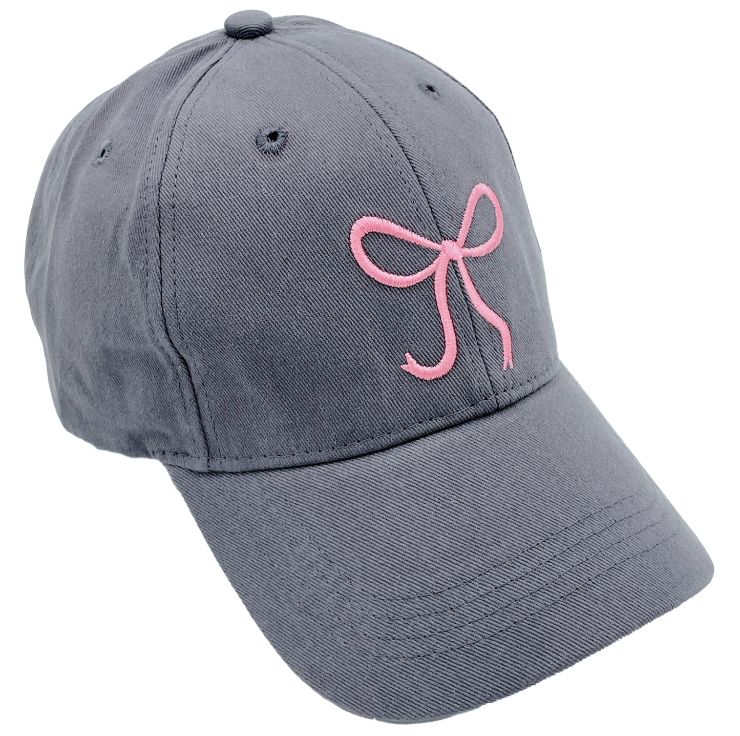 Embroidered Bow Baseball Cap