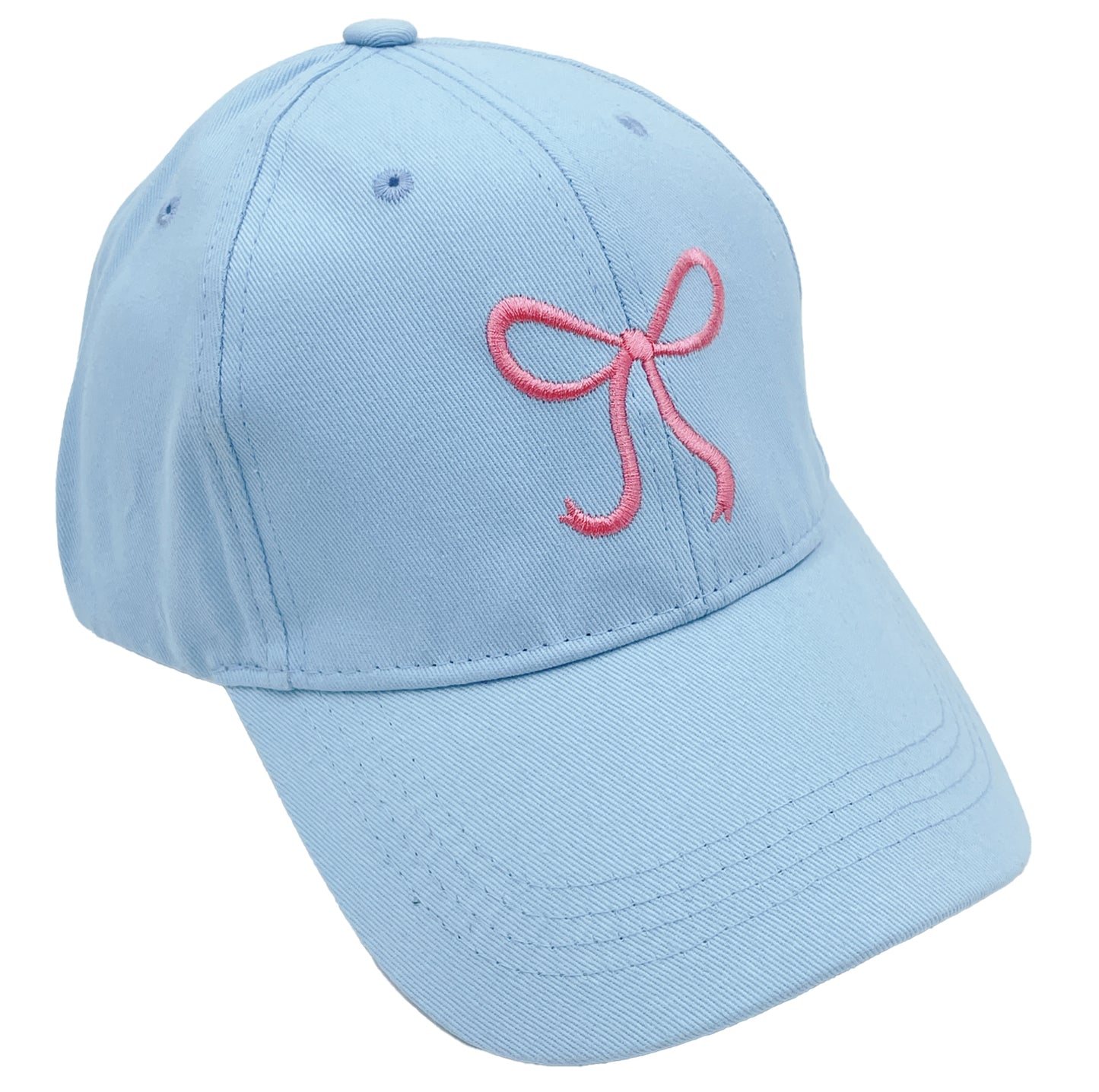 Embroidered Bow Baseball Cap