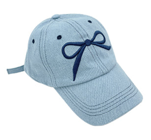 Embroidered Big Bow Baseball Cap