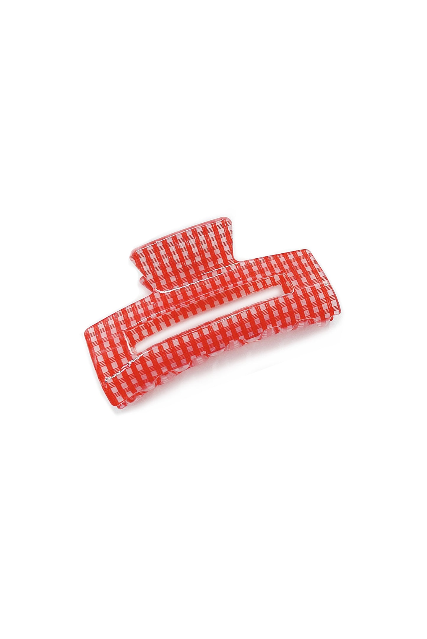 Gingham Hair Claw Clip