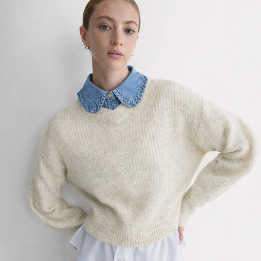 Denim Western Collar